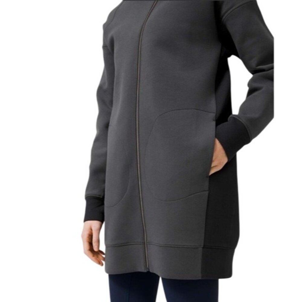 Lululemon In Orbit Jacket Heathered Core Ultra Black Grey Women's Size 2